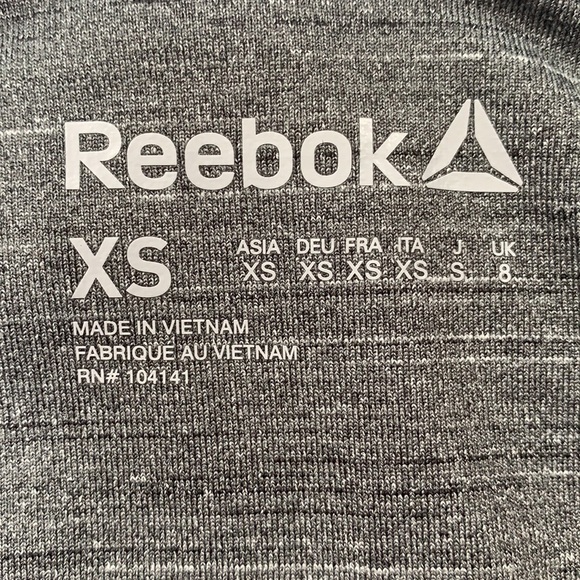 reebok; extra-small gray leggings NWOT - Picture 3 of 3
